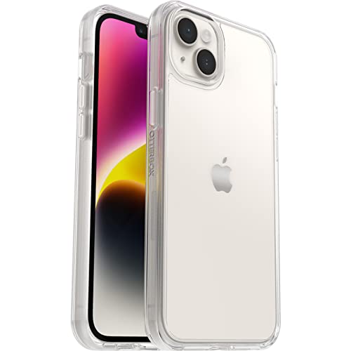 OtterBox Symmetry Clear Hülle für iPhone 14 Plus, sturzsicher, schützende Hülle, 3x getestet nach Militärstandard, antimikrobiell, Transparent von OtterBox