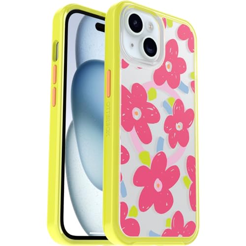 OtterBox Symmetry Clear MagSafe transparente Hülle für Apple iPhone 15/iPhone 14/iPhone 13, stoßfest, sturzsicher, schützende Hülle, 3X getestet nach Militärstandard, Whimsy Bloom OtterBox Symmetry Clear MagSafe transparente Hülle für Apple iPhone 15/iPhone 14/iPhone 13, stoßfest, sturzsicher, schützende Hülle, 3X getestet nach Militärstandard, Whimsy Bloom von OtterBox