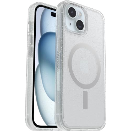 OtterBox Symmetry Clear für MagSafe transparente Hülle für iPhone 15 / iPhone 14 / iPhone 13, stoßfest, sturzsicher, schützende Hülle, 3x getestet nach Militärstandard, Stardust von OtterBox