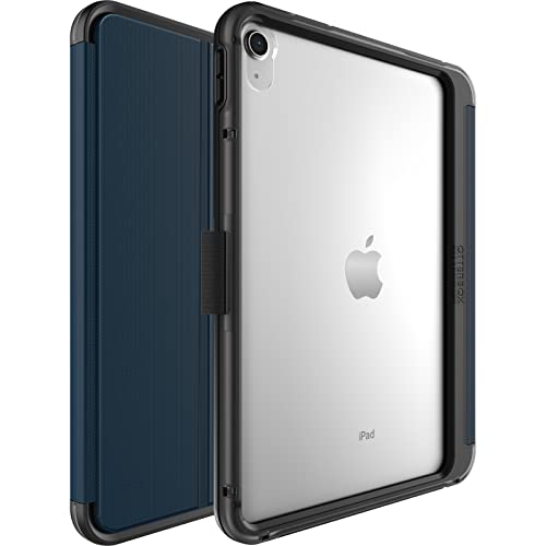 OtterBox Symmetry Folio Hülle für iPad 10,9" (10. gen 2022), stoßfeste, sturzsichere, dünne Schutzhülle, nach Militärstandard getestet, Blau, Keine Einzelhandelsverpackung von OtterBox