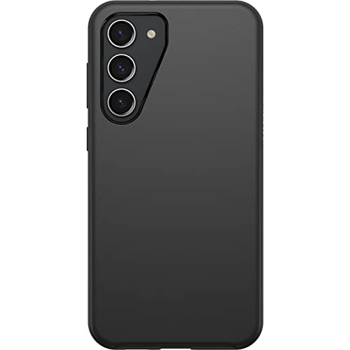 OtterBox Symmetry Hülle für Samsung Galaxy S23+, sturzsicher, schützende dünne Hülle, 3x getestet nach Militärstandard, antimikrobieller Schutz, Schwarz, Keine Einzelhandelsverpackung von OtterBox