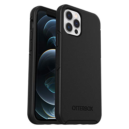 OtterBox Symmetry Hülle für iPhone 12 / iPhone 12 Pro, sturzsicher, schützende dünne Hülle, 3X getestet nach Militärstandard, antimikrobieller Schutz, Schwarz, Keine Einzelhandelsverpackung OtterBox Symmetry Hülle für iPhone 12 / iPhone 12 Pro, sturzsicher, schützende dünne Hülle, 3X getestet nach Militärstandard, antimikrobieller Schutz, Schwarz, Keine Einzelhandelsverpackung von OtterBox