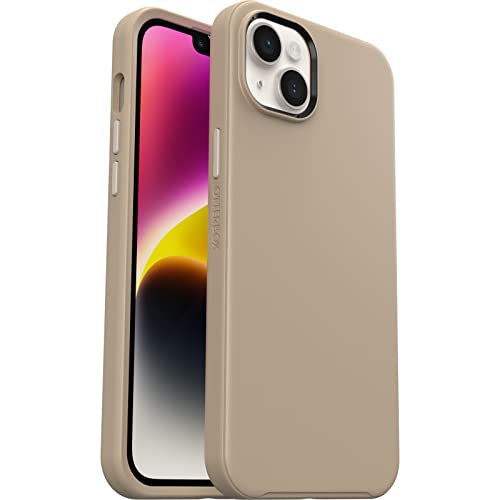 OtterBox Symmetry Hülle für iPhone 14 Plus, sturzsicher, schützende dünne Hülle, 3x getestet nach Militärstandard, antimikrobieller Schutz, Beige von OtterBox