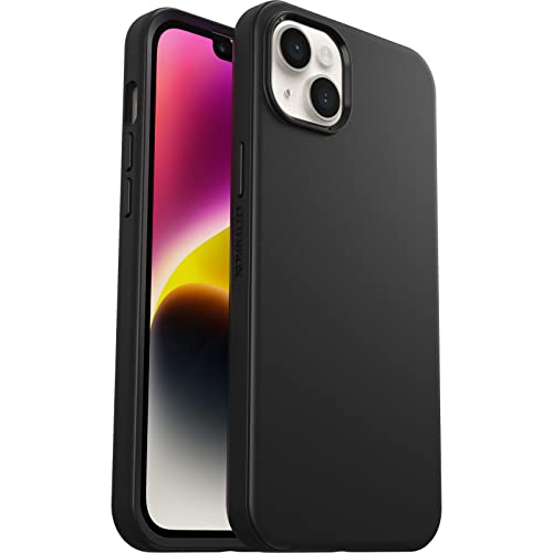 OtterBox Symmetry Hülle für iPhone 14 Plus, sturzsicher, schützende dünne Hülle, 3x getestet nach Militärstandard, antimikrobieller Schutz, Schwarz von OtterBox