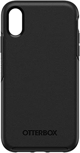 OtterBox Symmetry Hülle für iPhone XR, stoßfest, sturzsicher, schützende dünne Hülle, 3x getestet nach Militärstandard, Schwarz von OtterBox