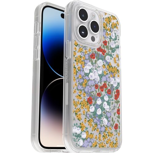 OtterBox Symmetry Plus Clear für MagSafe transparente Hülle für iPhone 14 Pro Max, stoßfest, sturzsicher, schützende Hülle, 3X getestet nach Militärstandard, Flower Fields OtterBox Symmetry Plus Clear für MagSafe transparente Hülle für iPhone 14 Pro Max, stoßfest, sturzsicher, schützende Hülle, 3X getestet nach Militärstandard, Flower Fields von OtterBox
