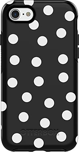 OtterBox Symmetry Schutzhülle für iPhone SE (3. und 2. Generation) und iPhone 8/7 (nur für den Einzelhandelsverpackung, Date-Night), Schwarz/Weiß mit Punkten von OtterBox