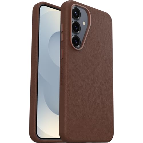 OtterBox Symmetry Series Cactus Leather Hülle für Samsung Galaxy S25+, stoßfest, sturzsicher, dünne Schutzhülle, 3X getestet nach Militärstandard, Braun von OtterBox