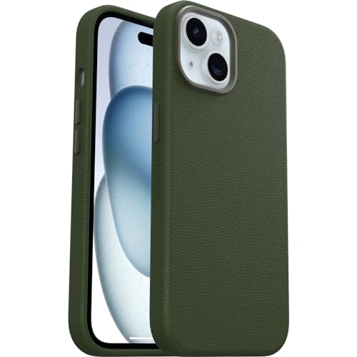 OtterBox Symmetry Series Cactus Leather MagSafe Hülle für iPhone 15, stoßfest, sturzsicher, dünne Schutzhülle, 3X mehr Stürze als nach Militärstandard, Grün OtterBox Symmetry Series Cactus Leather MagSafe Hülle für iPhone 15, stoßfest, sturzsicher, dünne Schutzhülle, 3X mehr Stürze als nach Militärstandard, Grün von OtterBox