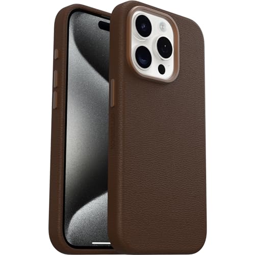 OtterBox Symmetry Series Cactus Leather MagSafe Hülle für iPhone 15 Pro, stoßfest, sturzsicher, dünne Schutzhülle, 3X mehr Stürze als nach Militärstandard, Braun OtterBox Symmetry Series Cactus Leather MagSafe Hülle für iPhone 15 Pro, stoßfest, sturzsicher, dünne Schutzhülle, 3X mehr Stürze als nach Militärstandard, Braun von OtterBox