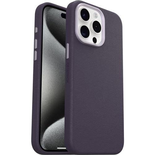 OtterBox Symmetry Series Cactus Leather MagSafe Hülle für iPhone 15 Pro Max, stoßfest, sturzsicher, dünne Schutzhülle, 3X mehr Stürze als nach Militärstandard, Lila OtterBox Symmetry Series Cactus Leather MagSafe Hülle für iPhone 15 Pro Max, stoßfest, sturzsicher, dünne Schutzhülle, 3X mehr Stürze als nach Militärstandard, Lila von OtterBox