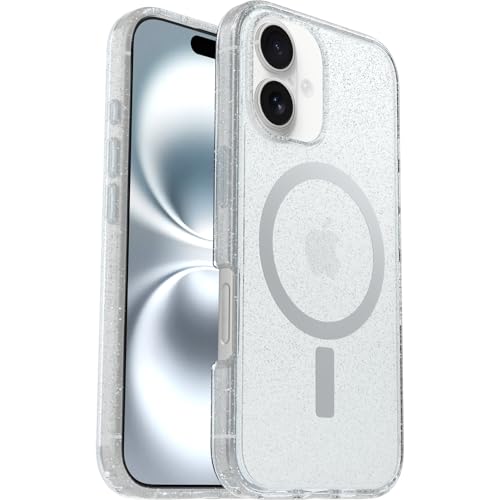 OtterBox Symmetry Series Clear MagSafe transparente Hülle für iPhone 16, stoßfest, sturzsicher, schützende Hülle, 3X getestet nach Militärstandard, Stardust OtterBox Symmetry Series Clear MagSafe transparente Hülle für iPhone 16, stoßfest, sturzsicher, schützende Hülle, 3X getestet nach Militärstandard, Stardust von OtterBox