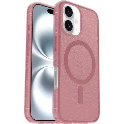 OtterBox Symmetry Series Clear MagSafe transparente Hülle für iPhone 16, stoßfest, sturzsicher, schützende Hülle, 3X getestet nach Militärstandard, Transparent/Rosa OtterBox Symmetry Series Clear MagSafe transparente Hülle für iPhone 16, stoßfest, sturzsicher, schützende Hülle, 3X getestet nach Militärstandard, Transparent/Rosa von OtterBox