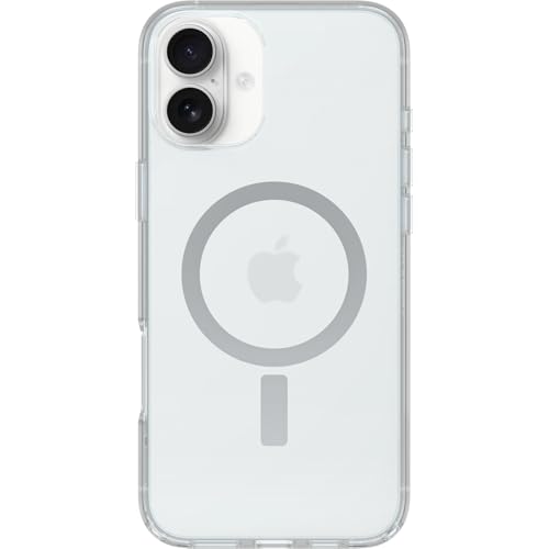 OtterBox Symmetry Series Clear MagSafe transparente Hülle für iPhone 16 Plus, stoßfest, sturzsicher, schützende Hülle, 3X getestet nach Militärstandard, Transparent, Keine Einzelhandelsverpackung OtterBox Symmetry Series Clear MagSafe transparente Hülle für iPhone 16 Plus, stoßfest, sturzsicher, schützende Hülle, 3X getestet nach Militärstandard, Transparent, Keine Einzelhandelsverpackung von OtterBox