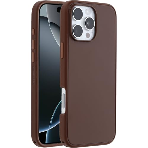 OtterBox Symmetry Series MagSafe Hülle für iPhone 16 Pro Max, stoßfest, sturzsicher, dünne Schutzhülle, 3X mehr Stürze als nach Militärstandard, Braun von OtterBox
