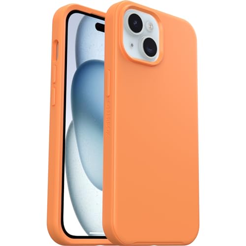 OtterBox Symmetry für MagSafe Hülle für iPhone 15 / iPhone 14 / iPhone 13, stoßfest, sturzsicher, schützende dünne Hülle, 3x getestet nach Militärstandard, Orange von OtterBox