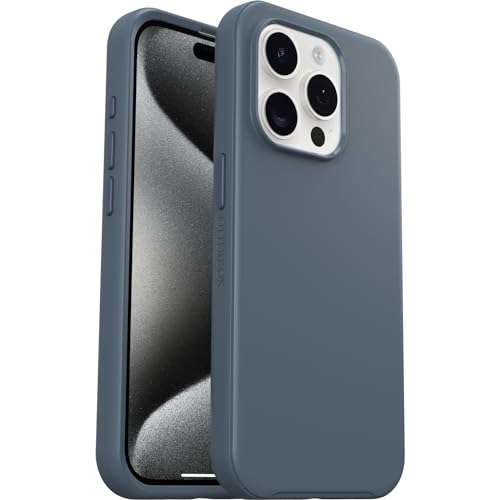 OtterBox Symmetry für MagSafe Hülle für iPhone 15 Pro, stoßfest, sturzsicher, schützende dünne Hülle, 3x getestet nach Militärstandard, Blau von OtterBox