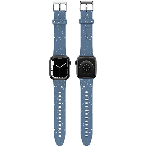 OtterBox Terrus Uhrenarmband für Apple Watch 40/41/42mm, weiches, angenehmes und strapazierfähiges Silikonband für Apple Watch, mit peppigen Flecken aus recyceltem Material, Blau OtterBox Terrus Uhrenarmband für Apple Watch 40/41/42mm, weiches, angenehmes und strapazierfähiges Silikonband für Apple Watch, mit peppigen Flecken aus recyceltem Material, Blau von OtterBox