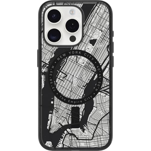 OtterBox Clear Case Serie mit MagSafe für iPhone 15 Pro, stoßfest, sturzsicher, Ultra-dünn, schützende dünne Hülle, 3X getestet nach Militärstandard, New York von OtterBox