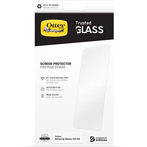 OtterBox Trusted Glass Displayschutz für Samsung Galaxy A13 5G / A04s, gehärtetes Glas, x2 Schutz vor Brüchen, Kratzern und Stürzen von OtterBox