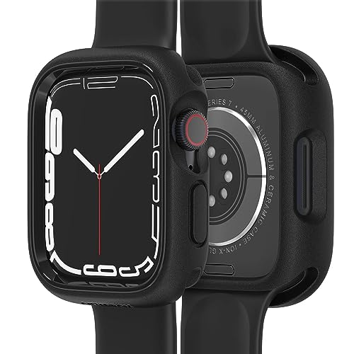 OtterBox Watch Bumper für Apple Watch Series 8/7-45mm, stoßfeste, sturzsichere, schlanke Schutzhülle für Apple Watch, schützt den Display und die Kanten, Schwarz von OtterBox