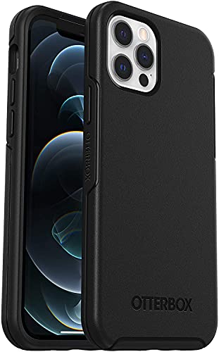 OtterBox für Apple iPhone 12 / iPhone 12 Pro, Schlanke, sturzgeschützte, transparente Schutzhülle, Symmetry Serie, Schwarz von OtterBox