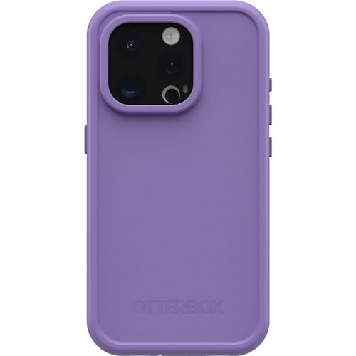 OtterBox iPhone 15 Pro (nur) FRFRE Series wasserdichte Hülle mit MagSafe (entworfen von LifeProof) – Rule of Plum (Lila), wasserdicht, 60% recycelter Kunststoff, schlank und stilvoll von OtterBox