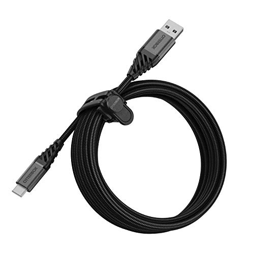 OtterBox verstärktes, umflochtendes Premium USB-A auf USB-C Kabel, Ladekabel für Smartphone und Tablet, Ultra-Robust und getestet auf Biegsamkeit und Flexibilität, 3M, Schwarz OtterBox verstärktes, umflochtendes Premium USB-A auf USB-C Kabel, Ladekabel für Smartphone und Tablet, Ultra-Robust und getestet auf Biegsamkeit und Flexibilität, 3M, Schwarz von OtterBox