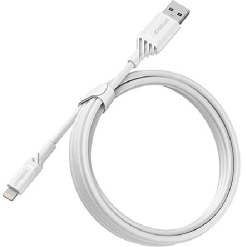 OtterBox verstärktes USB-A auf Lightning Kabel, Mfi zertifiziert, Ladekabel für iPhone und iPad, Ultra-Robust und getestet auf Biegsamkeit und Flexibilität, 2M, Weiß von OtterBox