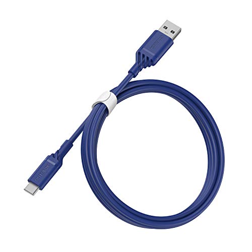 OtterBox verstärktes USB-A auf USB-C Kabel, Ladekabel für Smartphone und Tablet, Ultra-Robust und getestet auf Biegsamkeit und Flexibilität, 1M, Blau von OtterBox