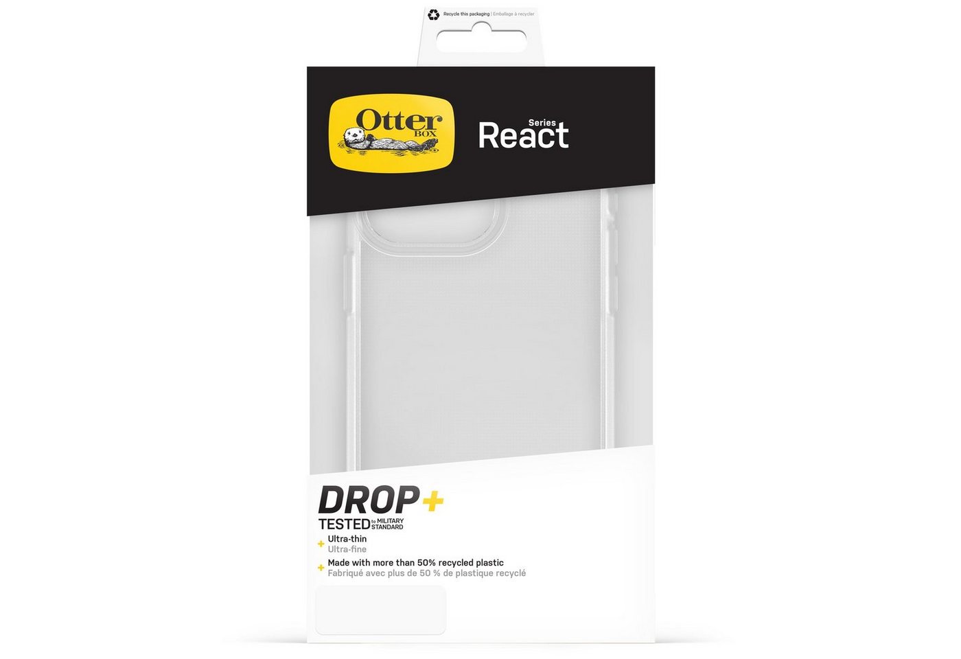 Otterbox Backcover React Hülle für iPhone 15 Pro Max, stoßfest, sturzsicher, ultraschlank, schützende Hülle, Getestet nach Militärstandard Otterbox Backcover React Hülle für iPhone 15 Pro Max, stoßfest, sturzsicher, ultraschlank, schützende Hülle, Getestet nach Militärstandard von Otterbox