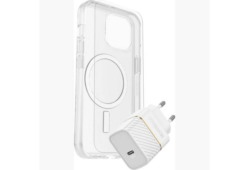 Otterbox Backcover Symmetry Clear MagSafe Hülle,Glass,Charger KIT für iPhone 15 Plus, Protection und Power Kit, DROP+, widerstandsfähig, Kantenschutz von Otterbox