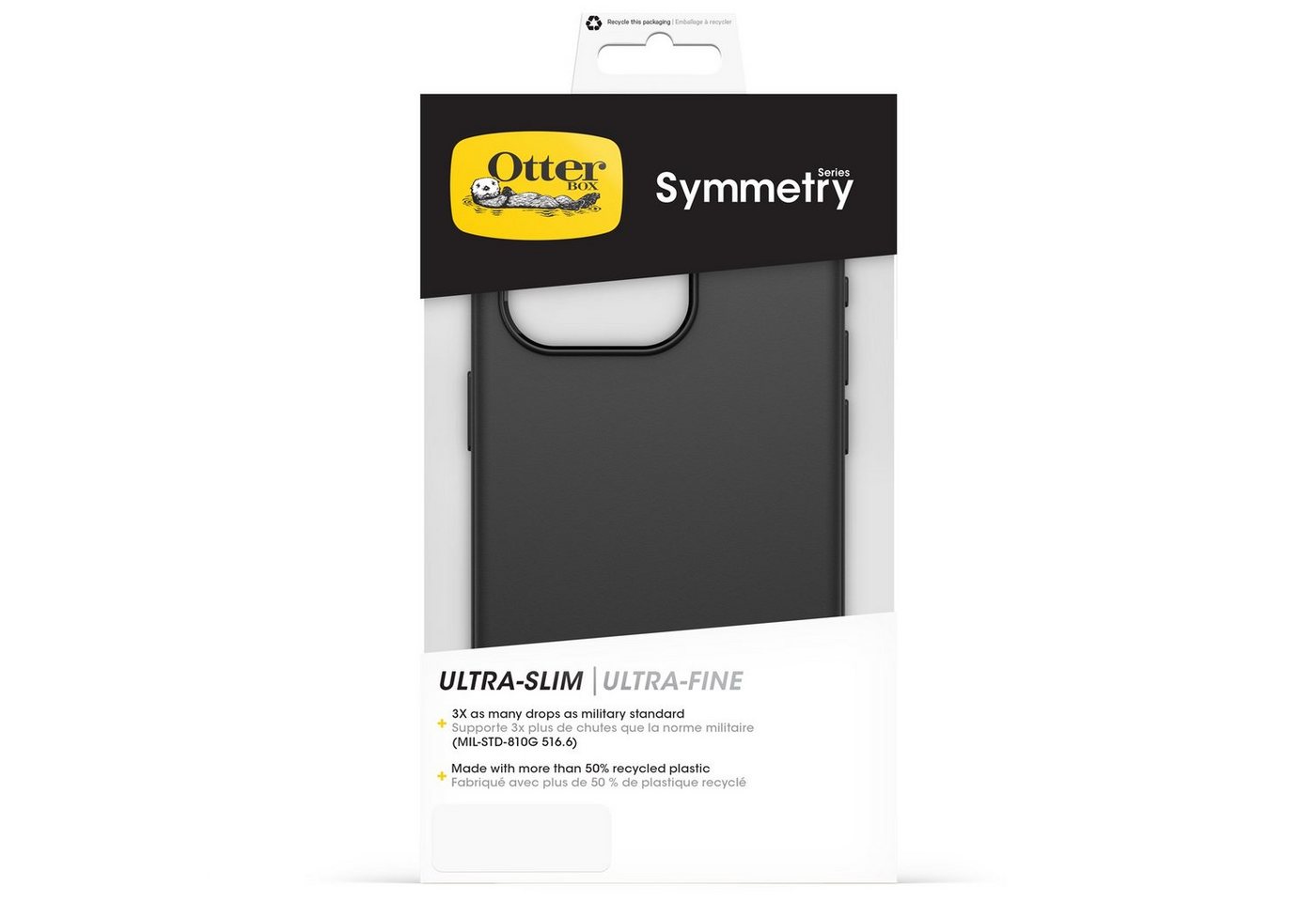 Otterbox Backcover Symmetry Hülle für Apple iPhone 15 Pro, stoßfest, sturzsicher, schützende dünne Hülle, 3x getestet nach Militärstandard von Otterbox