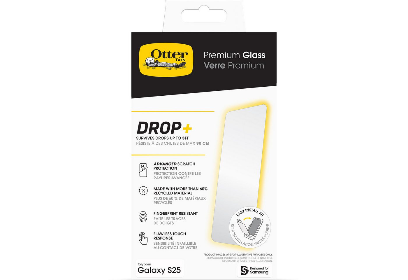 Otterbox Displayschutzglas Premium Glass für Samsung Galaxy S25, Displayschutzfolie, Schutzfolie, Bildschirmschutz, kratz- & stoßfest Otterbox Displayschutzglas Premium Glass für Samsung Galaxy S25, Displayschutzfolie, Schutzfolie, Bildschirmschutz, kratz- & stoßfest von Otterbox
