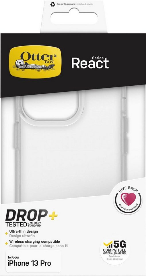 Otterbox Handyhülle React Series für Apple iPhone 13 Pro, transparent von Otterbox