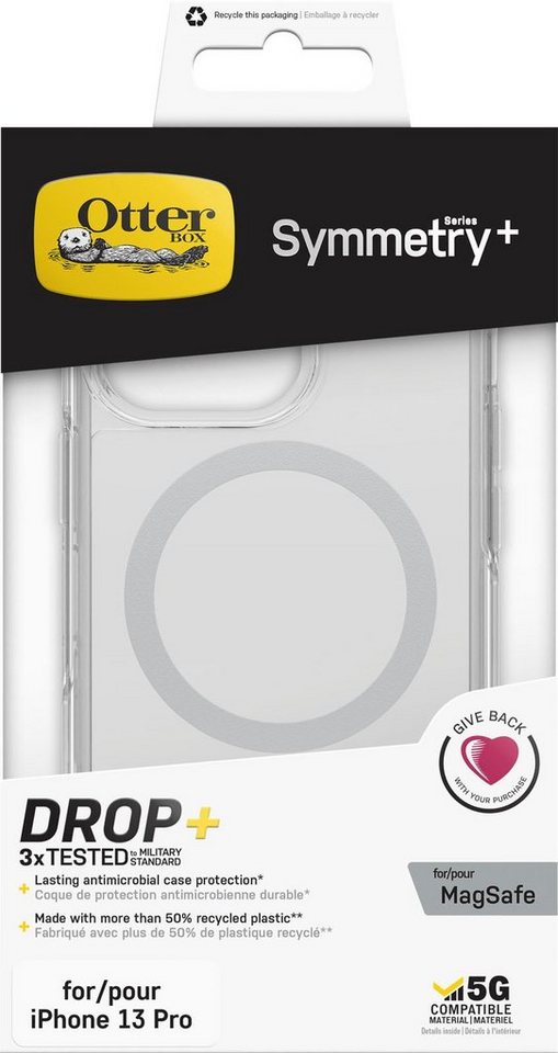 Otterbox Handyhülle Symmetry Plus Clear Series für Apple iPhone 13 Pro, transparent von Otterbox