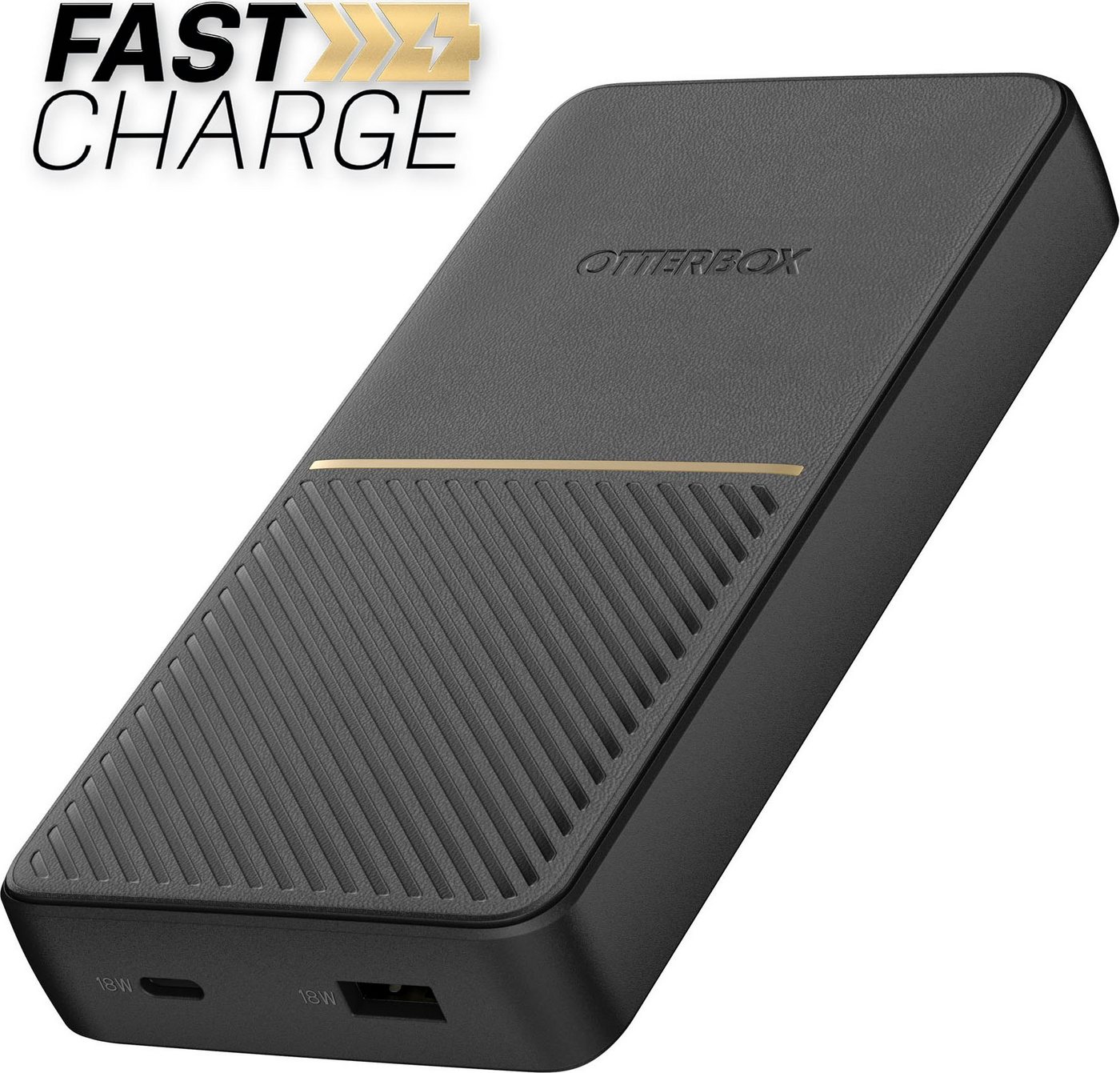 Otterbox Power Bank,schnelles Laden,20000 mAh externer Akku mit USB-A u. USB-C Powerbank 20000 mAh (12 V), Status LED, schlankes, sturzgeschütztes robustes Design von Otterbox