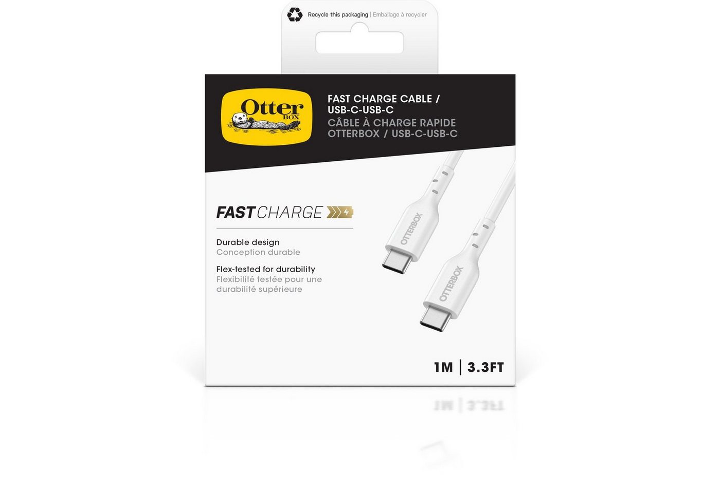 Otterbox Standard USB-C zu USB-C PD-Kabel 1m USB-Kabel, USB Typ C, (100 cm) von Otterbox