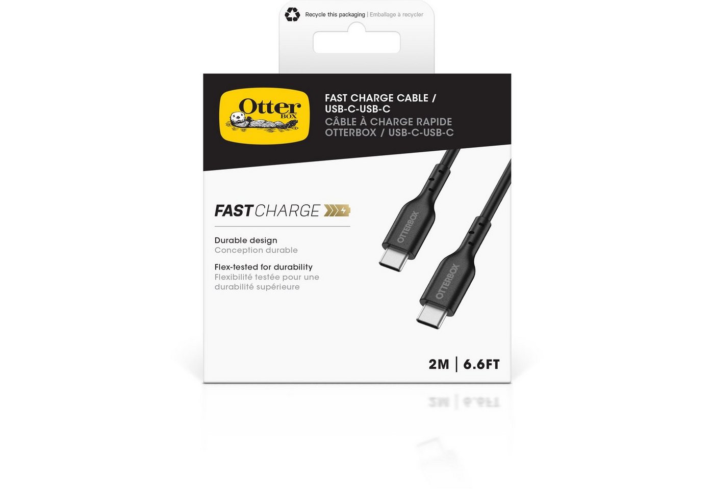 Otterbox Standard USB-C zu USB-C PD-Kabel 2m USB-Kabel, USB Typ C, (200 cm) von Otterbox