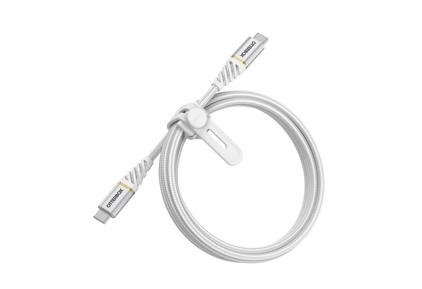 Otterbox verstärktes, umflochtendes Premium USB-C Kabel USB-Kabel, USB Typ C, (100 cm), Ladekabel für iPhone und iPad, Ultra-Robust und flexibel von Otterbox