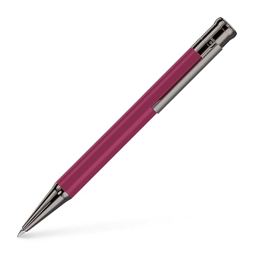 Otto Hutt 002-18923 - Druckbleistift Design 04 Karminrosé - Bleistift mit hochwertiger Beschichtung und glänzender Oberfläche - mit 0,7 mm Minen und Radiergummi von Otto Hutt