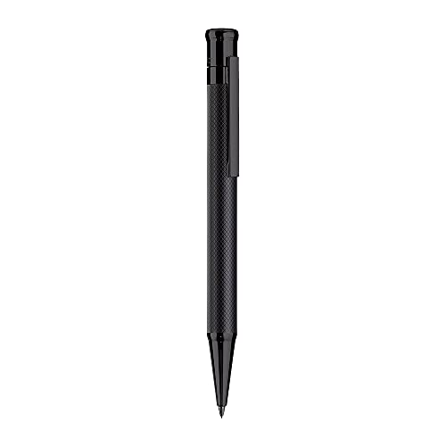 Otto Hutt Bleistift D04 Messing Schwarz Karo Guillochierung matt 13,3cm, Minengröße 0,7mm, 002-11266 von Otto Hutt