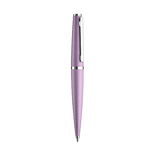 Otto Hutt design 06 Kugelschreiber 001-11367 – Kuli mit hochwertiger Beschichtung und glänzender Oberfläche in der Farbe Lavendel Violett – Mit Großraummine M, blau, Mehrfarbig, 13,8cm von Otto Hutt