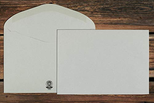 Graue Wahl-Briefhüllen Recycling mit Umweltengel/ 114 x 162 mm (C6) / nassklebend / 1000 Stück von Otto Theobald