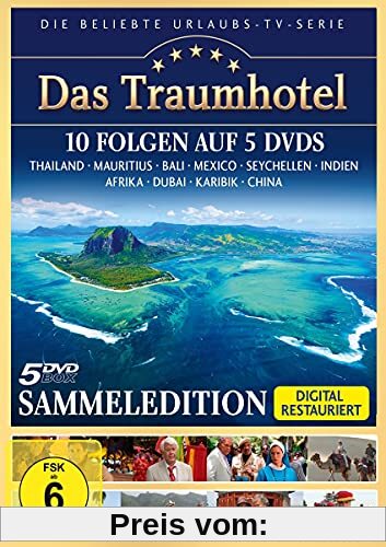 Das Traumhotel - Sammeledition - 10 Folgen auf 5 DVDs (Thailand, Mauritius, Bali, Mexiko, Seychellen, Indien, Afrika, Dubai, Karibik, China) von Otto W. Retzer