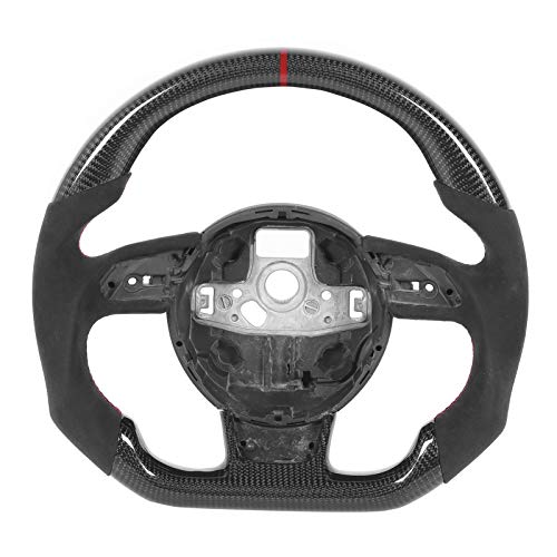 Für RS4 B8.5 Kohlefaser-Lenkrad, D-Typ Mit Wildleder, Auto-Interieur-Upgrade-Zubehör, Ersatz Für B8.5 RS3 RS4 RS5 RS6 S7 RS7 2013–2016 von Otufan