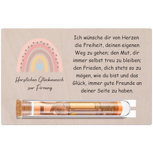 Otuuz Geldgeschenk Kommunion Geschenk für Mädchen Junge Reagenzglas Holz Kommunion Karte Geld Geschenke für Kinder Kreatives Geldgeschenk Konfirmation Geschenk Regenbogen Firmung Karte Glückwunsch Otuuz Geldgeschenk Kommunion Geschenk für Mädchen Junge Reagenzglas Holz Kommunion Karte Geld Geschenke für Kinder Kreatives Geldgeschenk Konfirmation Geschenk Regenbogen Firmung Karte Glückwunsch von Otuuz