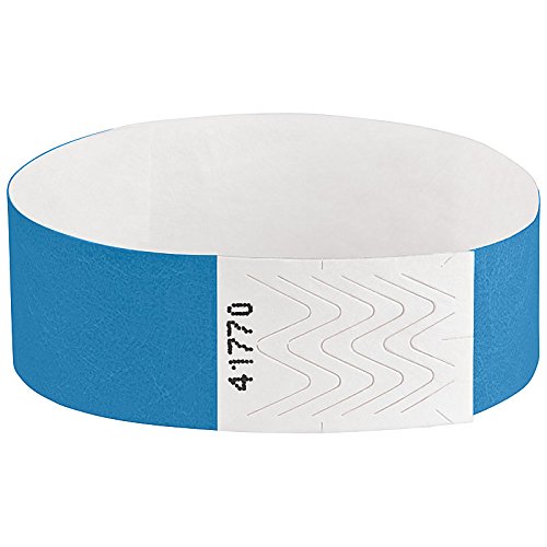OTWIS Einlassbänder, Eintrittsbänder, Kontrollarmband, Farbe:blau, Größe:100 Stück von Otwis Plastik