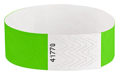 OTWIS Einlassbänder, Eintrittsbänder, Kontrollarmband, Farbe:grün, Größe:100 Stück von Otwis Plastik