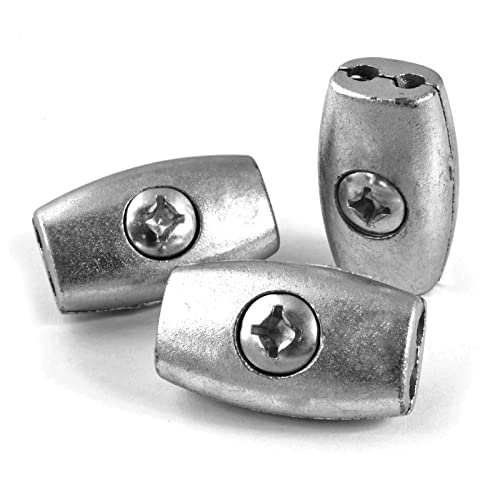 OuM 10 Stück Klemme in Eiform 4mm, Silber OuM 10 Stück Klemme in Eiform 4mm, Silber von OuM